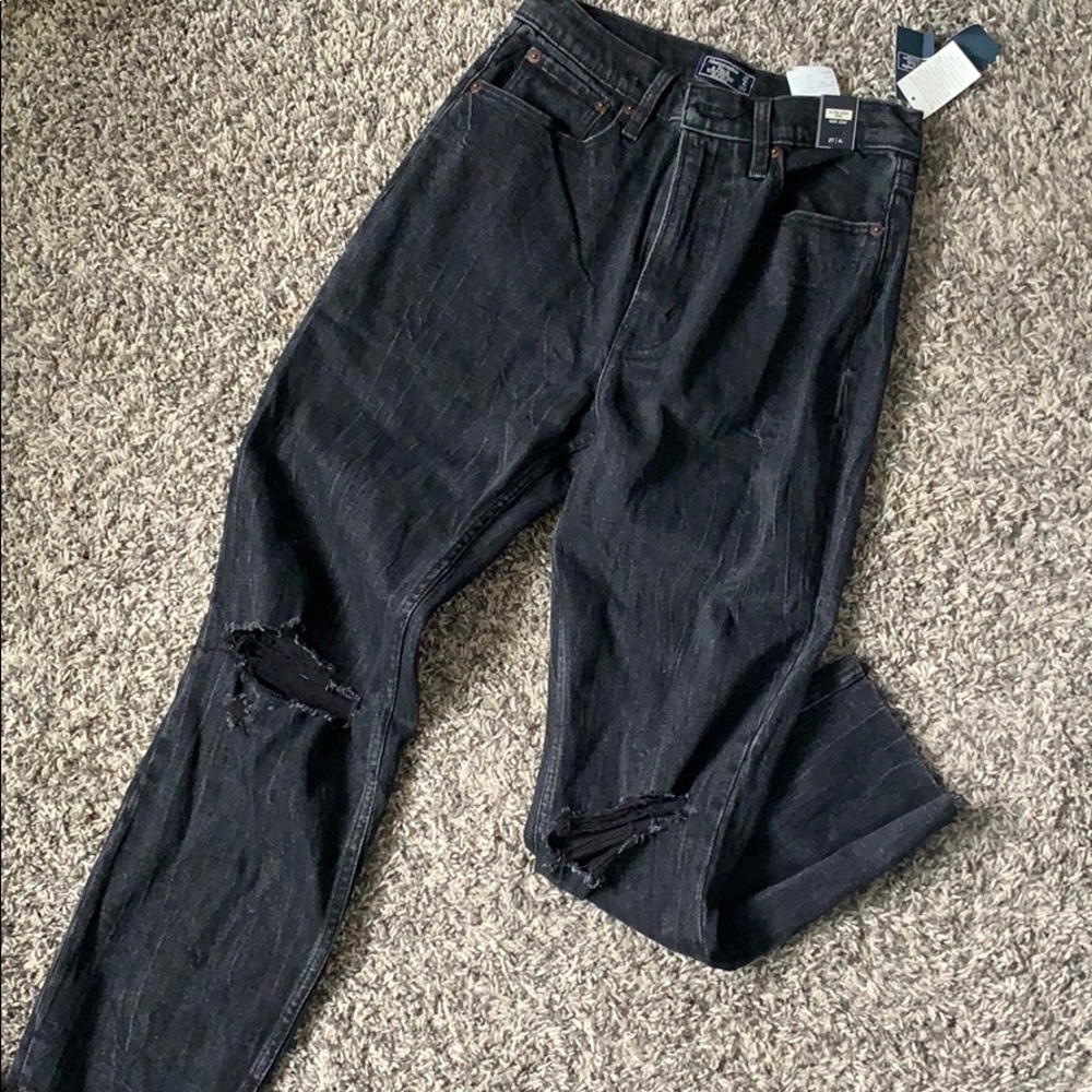 high rise mom jeans